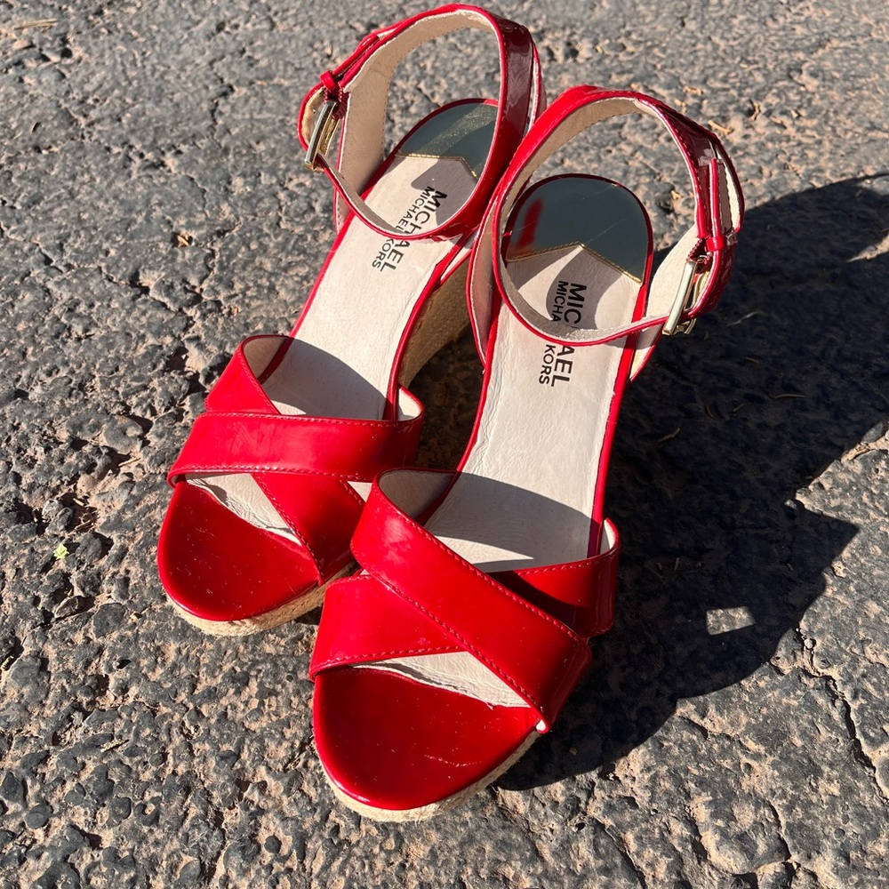 Michael Kors Red Women's Sandals